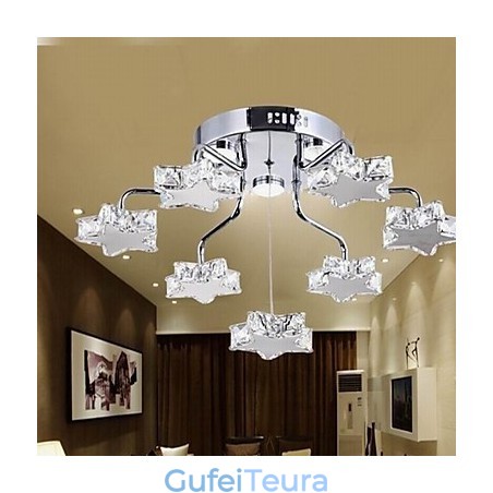 Flush Mount 7 Light Modern אלקטרו אל חלד Flush Mount 7 Light Modern אלקטרו אל חלד