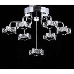 Flush Mount 7 Light Modern אלקטרו אל חלד