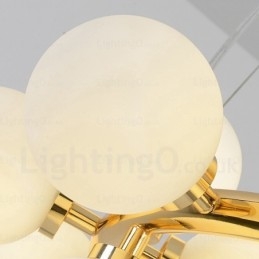 25 אור תליון נורדי עם גוון זכוכית