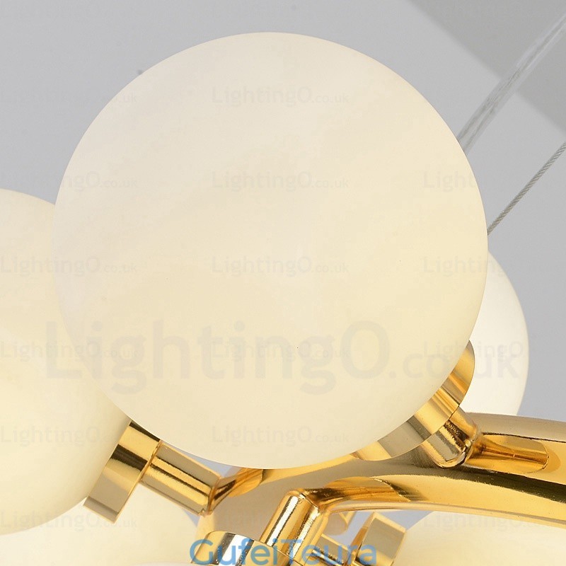 25 אור תליון נורדי עם גוון זכוכית