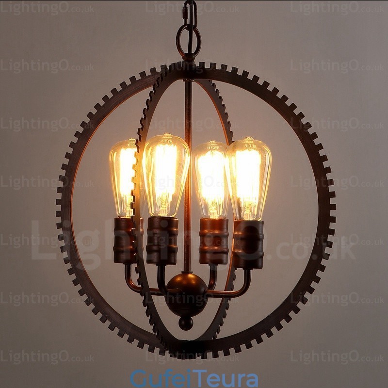 4 אור תליון וינטג' רטרו