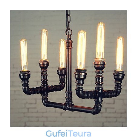 נברשת מיני סטייל כפרי לודג' רטרו מתכת נברשת מיני סטייל כפרי לודג' רטרו מתכת
