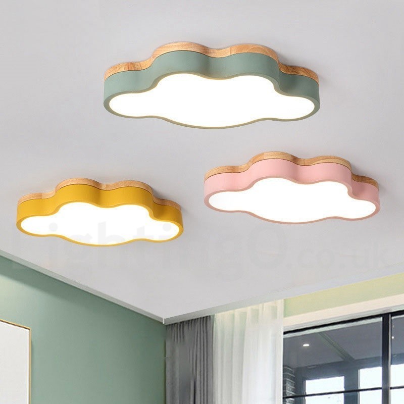 Macaron Multicolor מודרני עכשווי פלדה סומק עץ אור תקרה אור