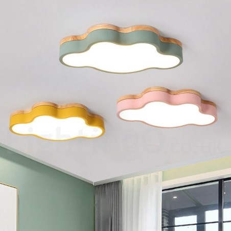 Macaron Multicolor מודרני עכשווי פלדה סומק עץ אור תקרה אור Macaron Multicolor מודרני עכשווי פלדה סומק עץ אור תקרה אור