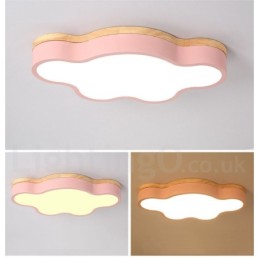 Macaron Multicolor מודרני עכשווי פלדה סומק עץ אור תקרה אור