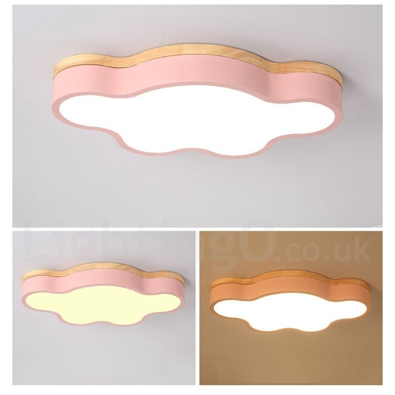 Macaron Multicolor מודרני עכשווי פלדה סומק עץ אור תקרה אור