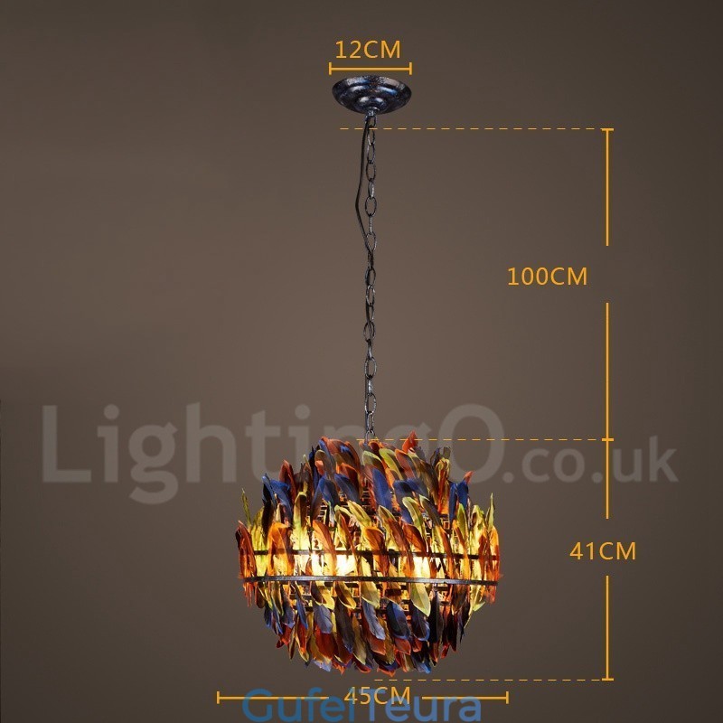 אור נברשת תליון לחנות תאורת פלדה רטרו