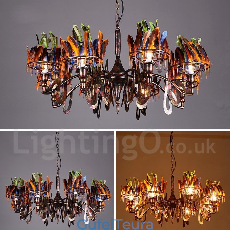 אור נברשת תליון לחנות תאורת פלדה רטרו