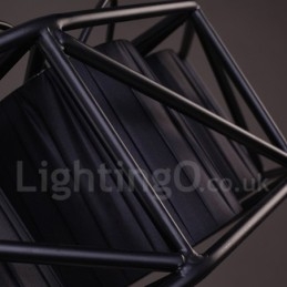 סגנון תעשייתי פלדה תאורה חנות תליון נברשת אור