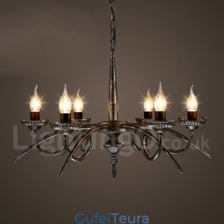 סגנון תעשייתי פלדה תאורה חנות תליון נברשת אור