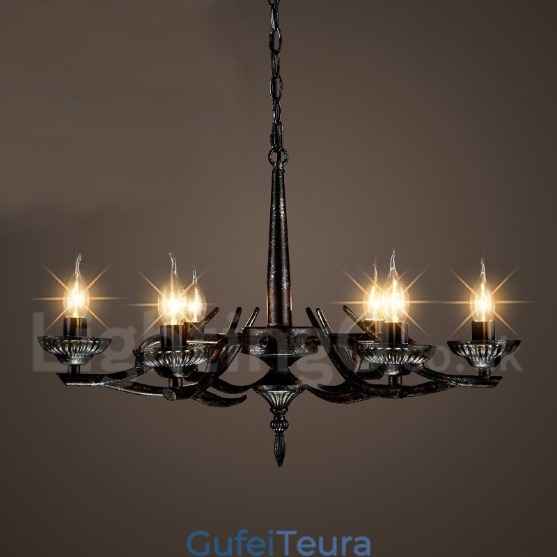 סגנון תעשייתי פלדה תאורה חנות תליון נברשת אור