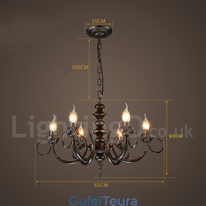 סגנון תעשייתי פלדה תאורה חנות תליון נברשת אור