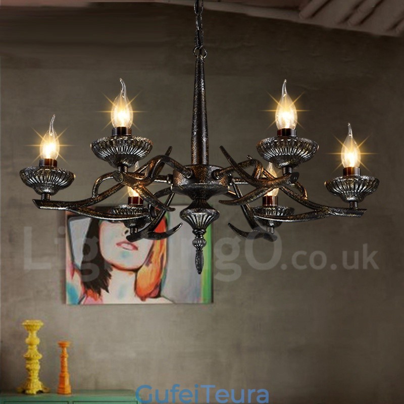 סגנון תעשייתי פלדה תאורה חנות תליון נברשת אור