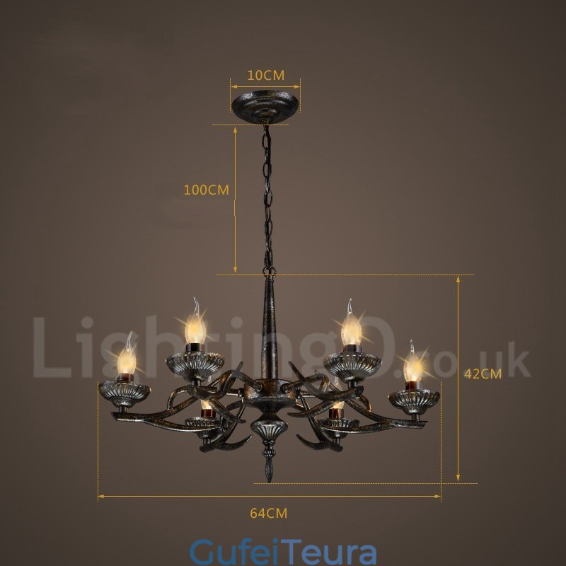 סגנון תעשייתי פלדה תאורה חנות תליון נברשת אור