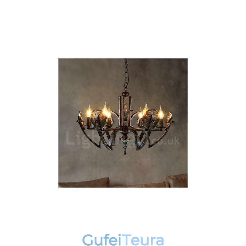 סגנון תעשייתי פלדה תאורה חנות תליון נברשת אור