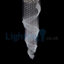 נברשת מודרנית עכשווית תליון תליון מתקן קריסטל טיפת גשם