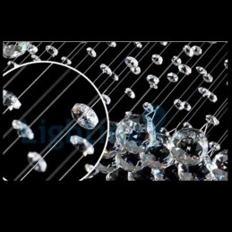 נברשת מודרנית עכשווית תליון תליון מתקן קריסטל טיפת גשם