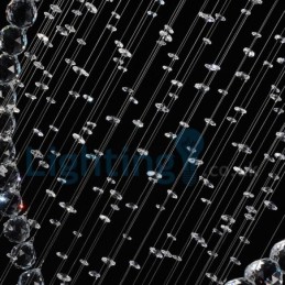 נברשת מודרנית עכשווית תליון תליון מתקן קריסטל טיפת גשם