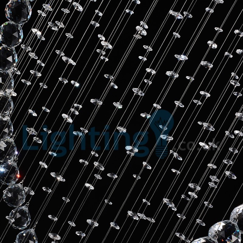 נברשת מודרנית עכשווית תליון תליון מתקן קריסטל טיפת גשם