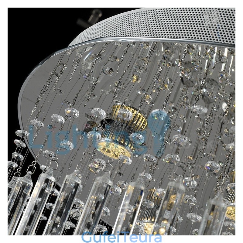 נברשת מודרנית עכשווית תליון תליון מתקן קריסטל טיפת גשם