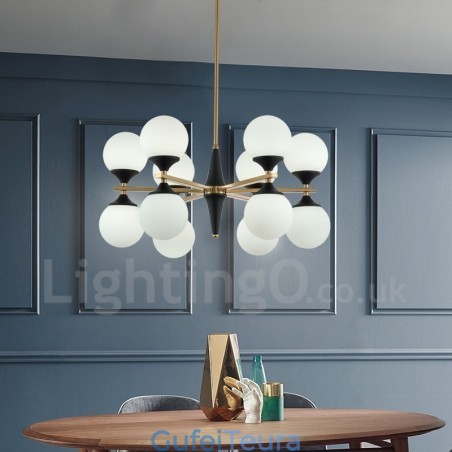 נורדי 12 נורות תאורת נברשת מנורות קסם שעועית מנורות Creative מנורות