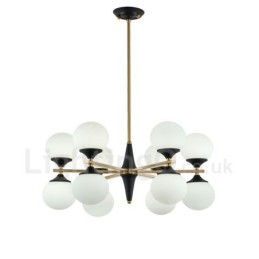 נורדי 12 נורות תאורת נברשת מנורות קסם שעועית מנורות Creative מנורות