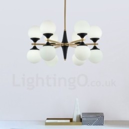 נורדי 12 נורות תאורת נברשת מנורות קסם שעועית מנורות Creative מנורות