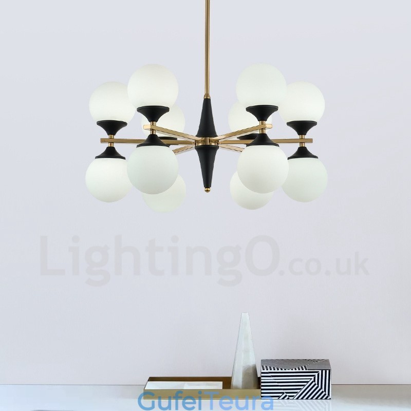 נורדי 12 נורות תאורת נברשת מנורות קסם שעועית מנורות Creative מנורות