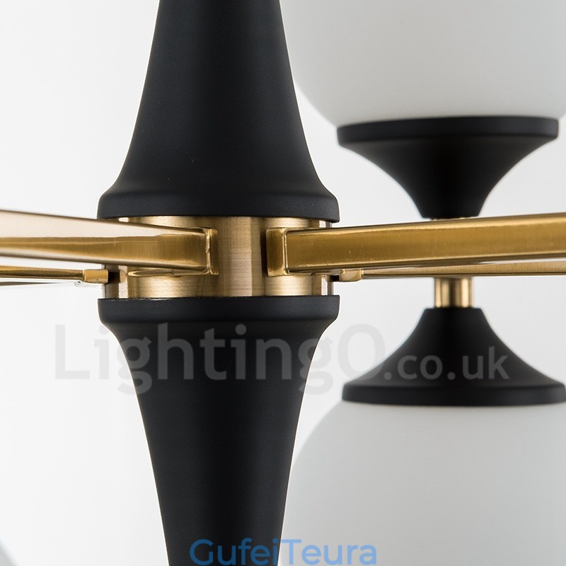 נורדי 12 נורות תאורת נברשת מנורות קסם שעועית מנורות Creative מנורות