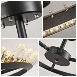 אורות תקרת קריסטל מודרניים