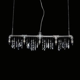 בסגנון צפון אמריקאי Creative 5 Light Chandeliert בעיצוב צינור