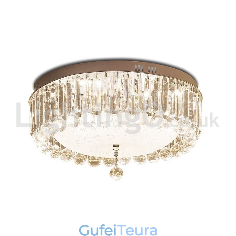 אורות תקרה עגולים מודרניים קריסטל