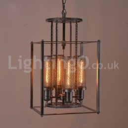 Retro Iron Gear Pendant Light Cafe
