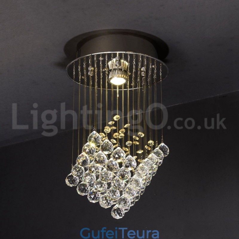 1 אור מודרני K9 קריסטל תקרת תליון אור נברשת מקורה גופי תאורת מנורות