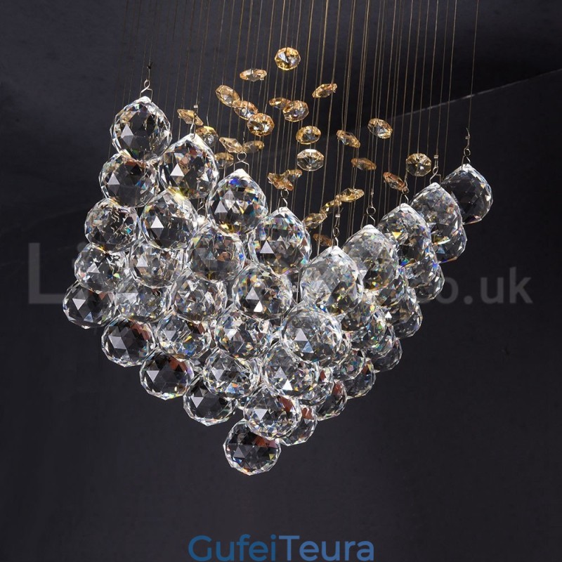 1 אור מודרני K9 קריסטל תקרת תליון אור נברשת מקורה גופי תאורת מנורות