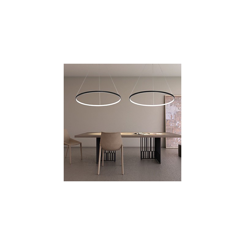 ניתן לעמעום 63W 100CM קוטר תליון טבעת עיצוב מודרני