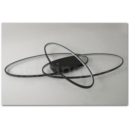 ניתן לעמעום אליפסה מודרנית עכשווית אלומיניום מנורת תקרת מנורת תקרת מנורת חדר מיטה בסלון יכולה לשמש גם כאור קיר