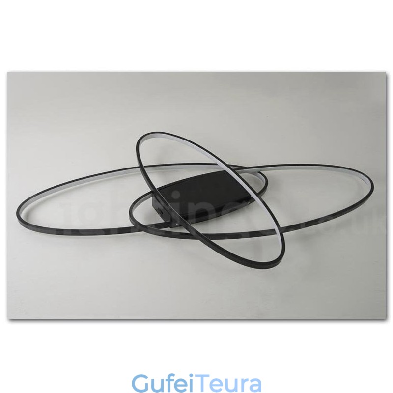 ניתן לעמעום אליפסה מודרנית עכשווית אלומיניום מנורת תקרת מנורת תקרת מנורת חדר מיטה בסלון יכולה לשמש גם כאור קיר