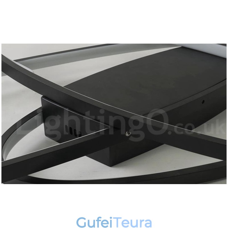 ניתן לעמעום אליפסה מודרנית עכשווית אלומיניום מנורת תקרת מנורת תקרת מנורת חדר מיטה בסלון יכולה לשמש גם כאור קיר