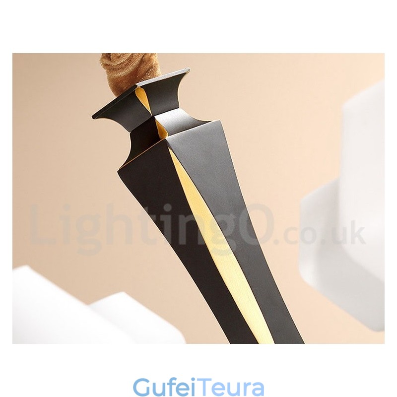 פליז טהור יוקרתי כפרי רטרו וינטג' פליז תליון נברשת נר עם גווני זכוכית