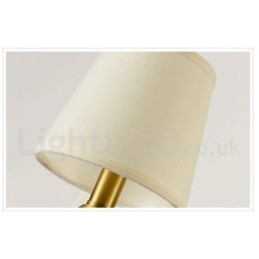 פליז טהור יוקרתי כפרי רטרו וינטג' פליז קרמיקה תליון נברשת נר עם גווני בד