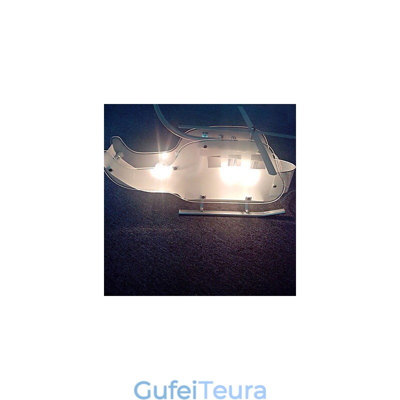 מנורת Simple Children Cartoon Glass Helicopter מנורת