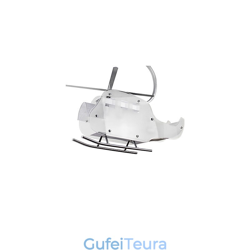 מנורת Simple Children Cartoon Glass Helicopter מנורת