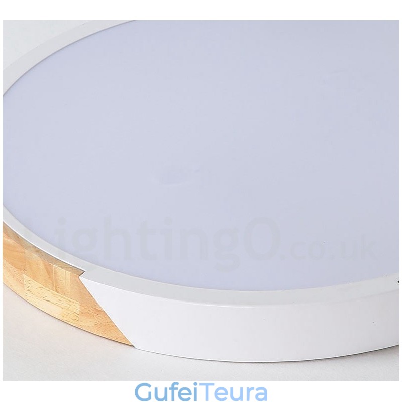 Macaron Multi Colors ניתן לעמעום אור תקרה דק במיוחד עם גוון אקרילי מנורת תקרה בסגנון נורדי