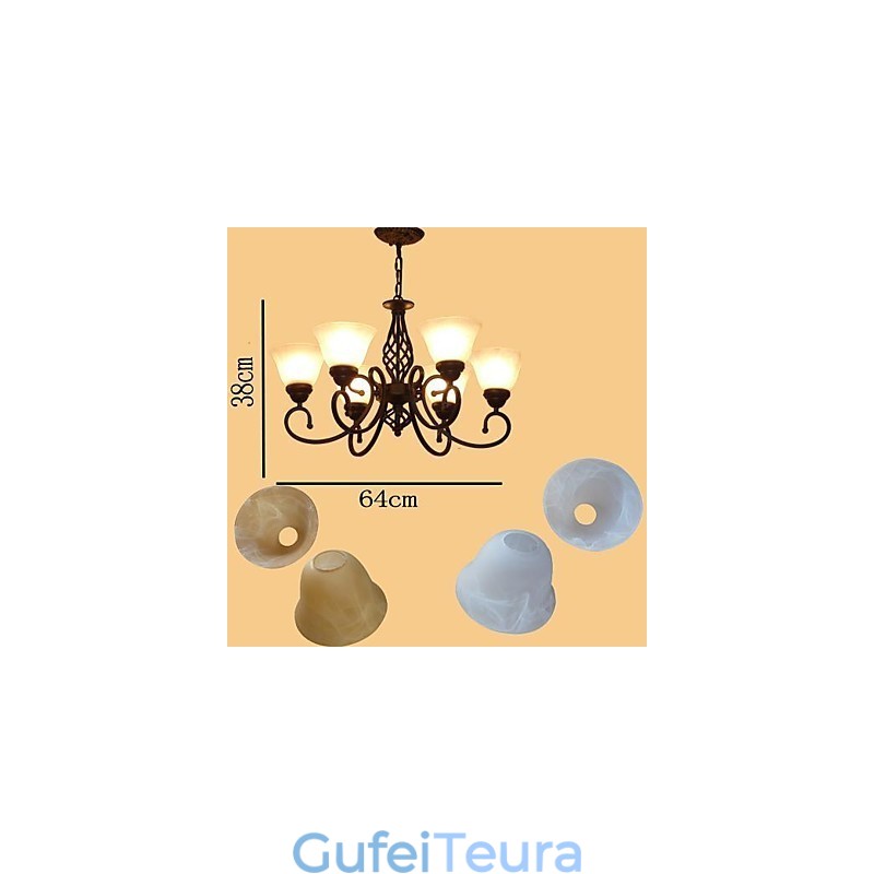 Rustic Lodge Vintage רטרו מתכת שנדליר ילדים