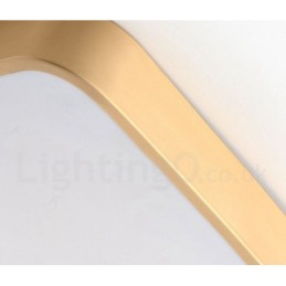 ניתן לעמעם מרובע דק במיוחד בסגנון נורדי עכשווי בסגנון פלאש פליז תקרה עם גוון אקרילי יכול לשמש גם כאור קיר