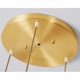 אור תליון בסגנון נורדי פליז טהור כפרי לודג' עם גוון קרמי