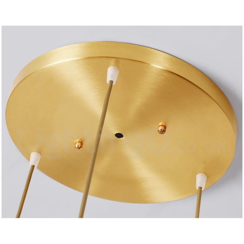 אור תליון בסגנון נורדי פליז טהור כפרי לודג' עם גוון קרמי