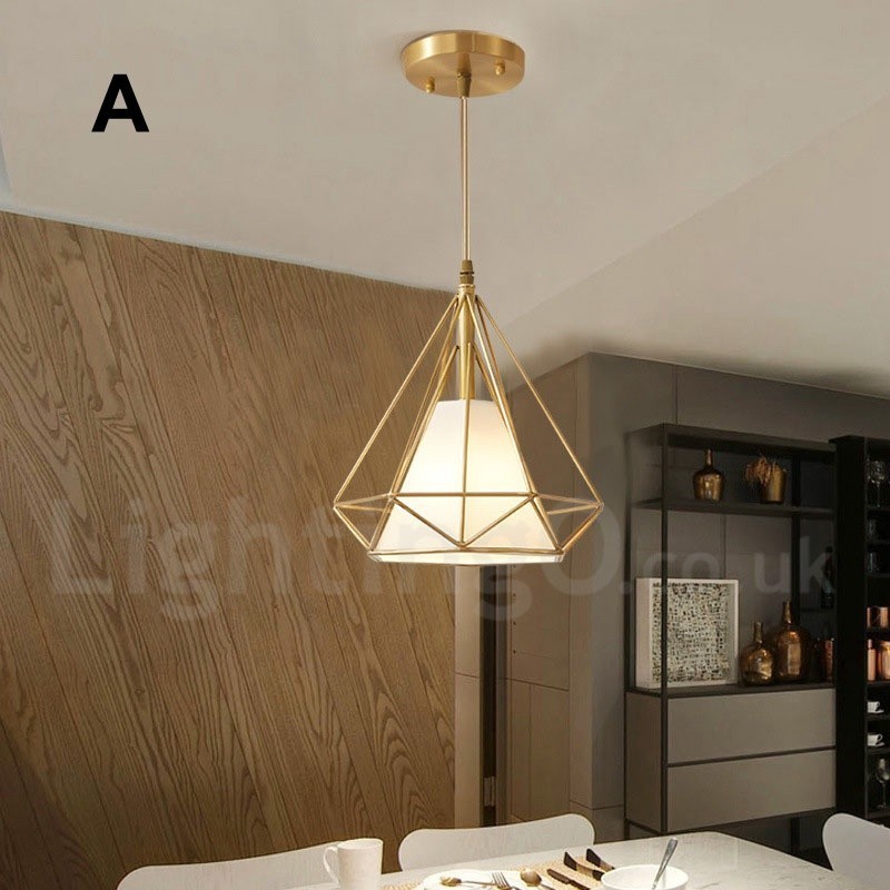 אור תליון בסגנון נורדי פליז טהור כפרי לודג' עם גוון בד