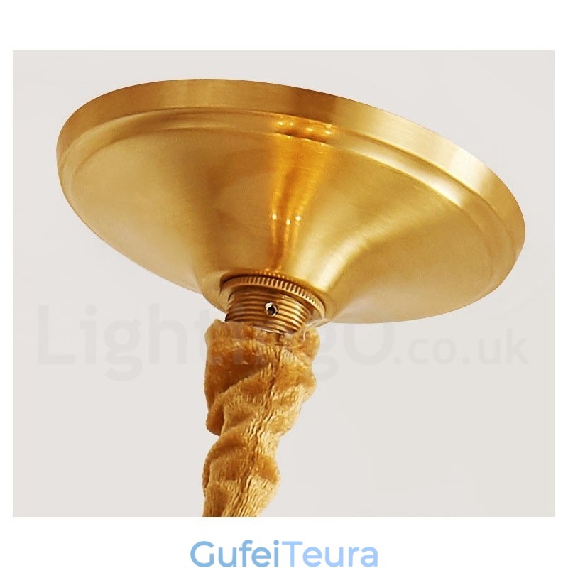 תאורת תליון בסגנון נורדי פליז טהור